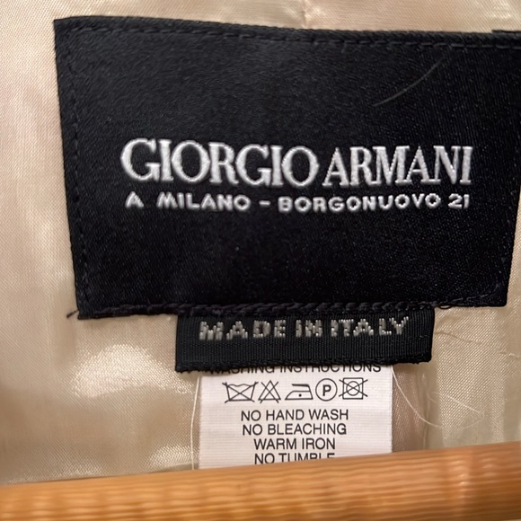 Giorgio Armani 3 Piece Linen Suit - Soft Olive Green - Size 42 EU - Picture 6 of 15